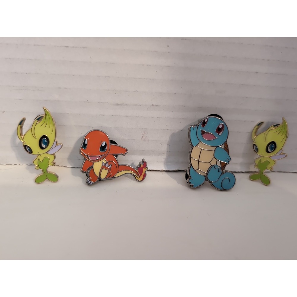Official Pokemon 4 Piece‎ Enamel Pin Set